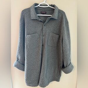 Johnston & Murphy Charcoal Button-Up Shirt